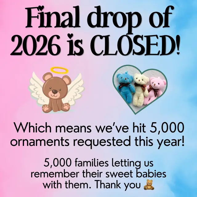 🧸🤍 OUR 2026 FREE BEAR SEASON IS OFFICIALLY CLOSED. We’ve officially reached our maximum of 5,000 FREE bears for 2026! FIVE THOUSAND. 😭🤍 **Edit to add - 5,017 because I forgot to turn off the listing 😂😂 We are so incredibly grateful to have shared this many little bears with families who need a little extra love and comfort. Every bear represents a precious baby who will always be loved, remembered, and missed. We wish no family ever had to experience this kind of loss, but we’re honored to be here for those who do. 🧸 Our free bear program will reopen next October for 2027, but you can still purchase a bear anytime through our website! Every purchase helps support our nonprofit mission and allows us to continue bringing comfort to families navigating pregnancy and infant loss. Thank you for being part of this community and helping us make this possible. We truly couldn’t do it without you. 🤍 5,000 bears. So much love. So many little lives remembered. 🧸 #pregnancyloss #lossmom #grief #atouchofteddy #nonprofit