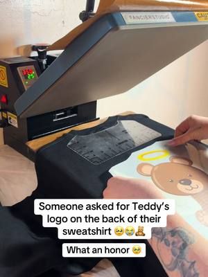 This literally made my heart swell. Thank you for remembering my sweet boy with me and sharing our mission everytime you rock your sweatshirt 🥹😭🧸 #atouchofteddy #teddy #nonprofit