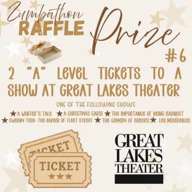 This is a SUPER cool Zumbathon prize!! Ahhhh this show line up is awesome! Thank you @great_lakes_theater for this amazing donation!! 

#zumbathon #atouchofteddy