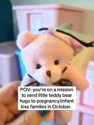 3,000 Teddy bear ornaments prepped and ready for October! Couldn’t have done this without my Teddy Tagger volunteers! 🫶🏼🥰 halfway to my goal - hoping to have 2K of each color ready so I don’t run out mid month like usual 🤣🧸💕🩵  #pregnancyloss #lossmom #grief #atouchofteddy #nonprofit