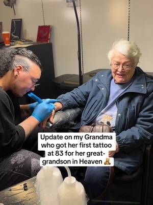 Teddy’s great-grandma is the best. She never ever stops telling people about her great-grandson who went to heaven too soon. 😭🥹 #pregnancyloss #lossmom #grief #atouchofteddy #tattoo