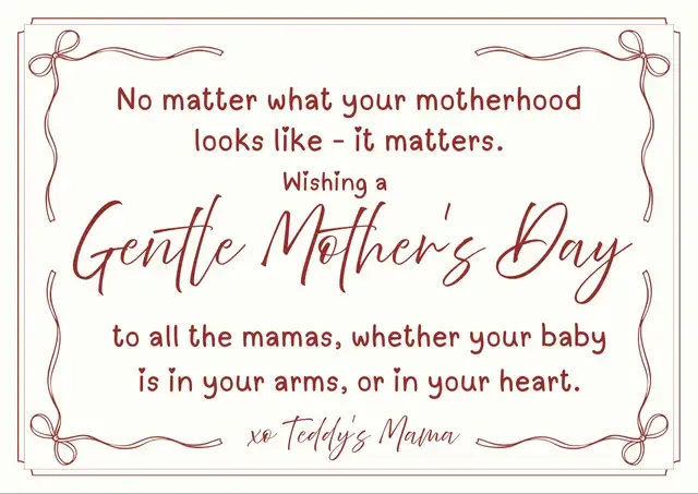You are seen today, mama. Today and every day. Holding you and your sweet babies close. 🧸 . . . . . . . . . . #mothersday #pregnancyloss #bereavedmother #atouchofteddy #grief