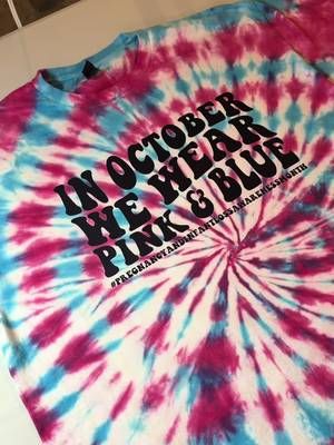 Pink and blue tanks and tees heading out! 🥰🩵💕 I’ll only be doing tie dyes til mid Sept so I can have them out before starting bears! 🧸 #pregnancyloss #tiedye #pinkandblue  #atouchofteddy #nonprofit