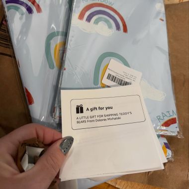 Thank you to Teddy’s Great Grandma for sending us some mailers to use!! 🥰🥰🧸