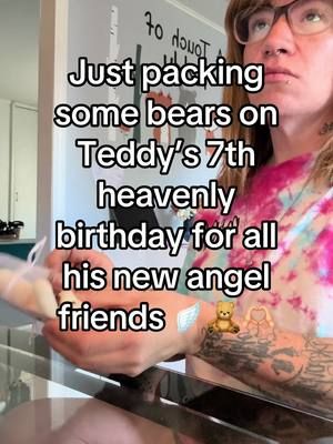 Spending a little of Teddy’s birthday doing what I started in his memory feels right 🧸🫶🏼 Happy birthday to my sweet baby boy.  #pregnancyloss #pregnancyandinfantloss #grief #atouchofteddy #nonprofit