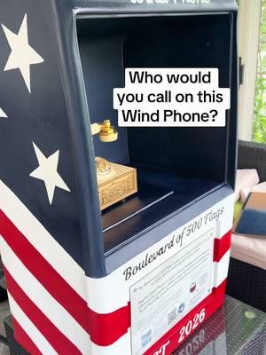 Finished just in time for Memorial Day 🇺🇸 Who would you call on this Wind Phone? #500flags #america #windphone #atouchofteddy #memorialday