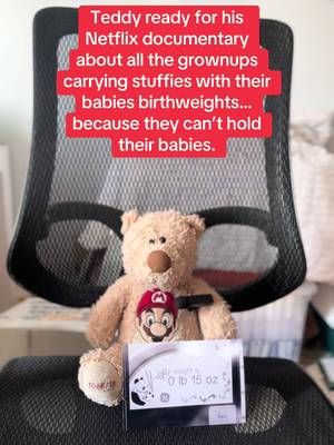 This one will be good. How much did your sweet baby weigh? Do you have a stuffy with baby’s weight? Teddy weight 15oz, just shy of a pound. And I sleep with his weighted bear every night. He travels with us. He is our guy.  #stillborn #netflixdocumentary #netflix #atouchofteddy #lossmom