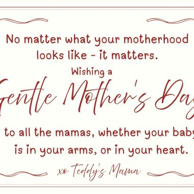 You are seen today, mama. Today and every day. Holding you and your sweet babies close. 🧸
.
.
.
.
.
.
.
.
.
.
#mothersday #pregnancyloss #bereavedmother #atouchofteddy #grief