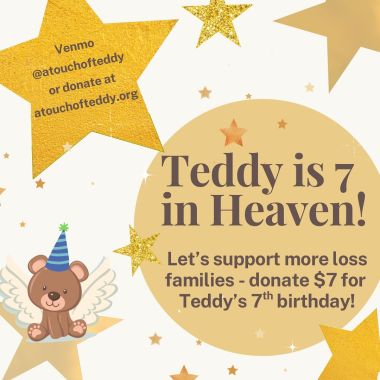 My sweet friend Gina sent me $7 this morning in honor of Teddy’s 7th birthday and I thought it was SO sweet! So if you feel so called and wanna help celebrate Teddy (and all his angel friends I am learning about this month) - here’s a wonderful way how! 

Link in comments/bio!

PS - thank you all for the overwhelming love to our sweet boy today, I’m seeing all your comments and my heart is just so full 😭 we miss him so much, thank you for loving him with me. 🧸