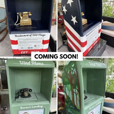 They’re done!!! Coming soon! Not one, but TWO Wind Phones will be installed in the City of Eastlake!

☎️ What is a Wind Phone? A Wind Phone is connected to nowhere and everywhere at once. It’s where those grieving can connect with their loved ones who died, letting their words be carried through the wind. Wind Phones are profoundly powerful as a source of comfort, hope, and support.

One will be installed at Borac’s Landing, the other at the Boulevard of 500 Flags.

These are sponsored by Eastlake Women’s Club & private donors - proceeds benefit local nonprofit who installed them -  A Touch of Teddy - to help support pregnancy and infant loss families. They’ll be up soon!! ❤️🧸 

#windphone #lossmom #atouchofteddy #nonprofit