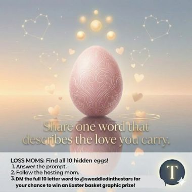 To Find more eggs follow the bunny trail to find @jules_coventry ! Good luck! 

Loss Mom Easter Egg Hunt with @swaddledinthestars 💙