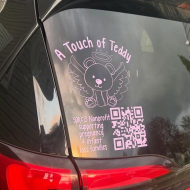 Finally put the logo back on my car 🥰🧸🪽